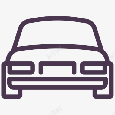 小型车沙龙服务运输旅行车辆汽车图标图标