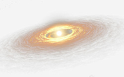 圆形发射光光点绚丽金色星系高清图片
