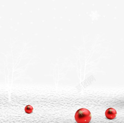 雪地圣诞球雪地上的圣诞球高清图片