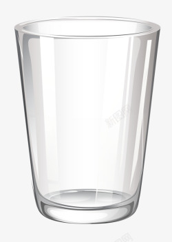玻璃材质卡通手绘玻璃杯高清图片