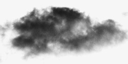 黑色烟雾透明乌云素材