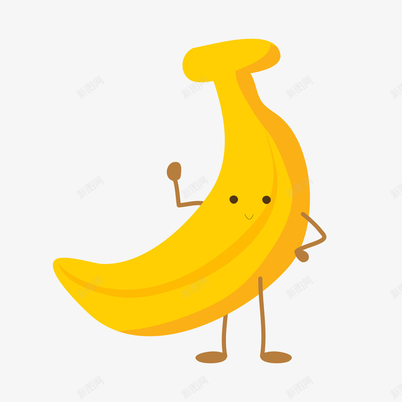黄色圆弧香蕉美食元素矢量图ai免抠素材_88icon https://88icon.com 创意 卡通插画 圆弧 水果 纹理 美食 食物 香蕉 黄色 矢量图