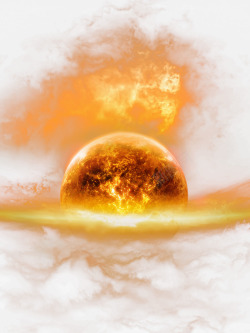 岩浆爆炸火焰地球高清图片