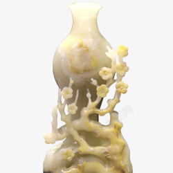 玉雕花瓶素材