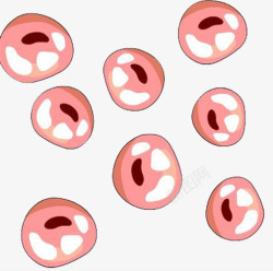 可爱粉色医学细胞图形素材