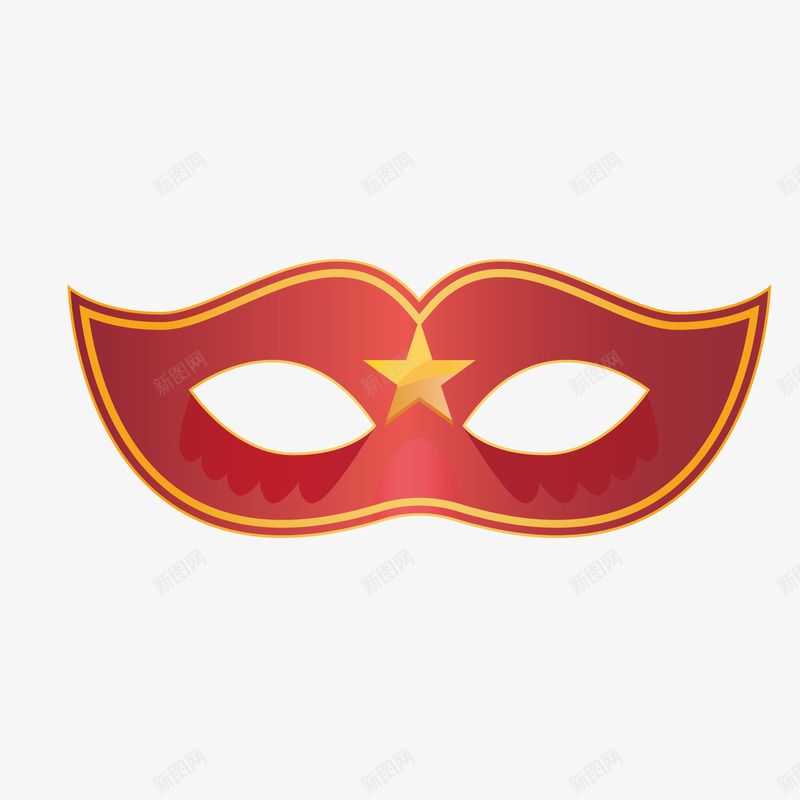 红色面具矢量图ai免抠素材_88icon https://88icon.com PNG免抠图下载 Superman 五角星 伪装 装饰 超人 矢量图