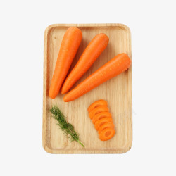 正面朝上的盘子盘子上的胡萝卜蔬菜高清图片