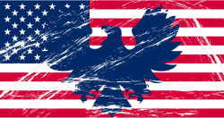 美国国旗创意涂鸦矢量图素材