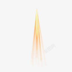 耀眼的光芒金色火箭光芒光效高清图片