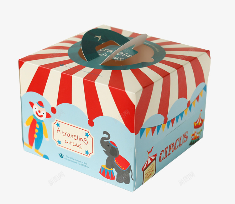 新年蛋糕盒png免抠素材_88icon https://88icon.com 6寸 8寸 产品实物 纸盒 蛋糕包装盒