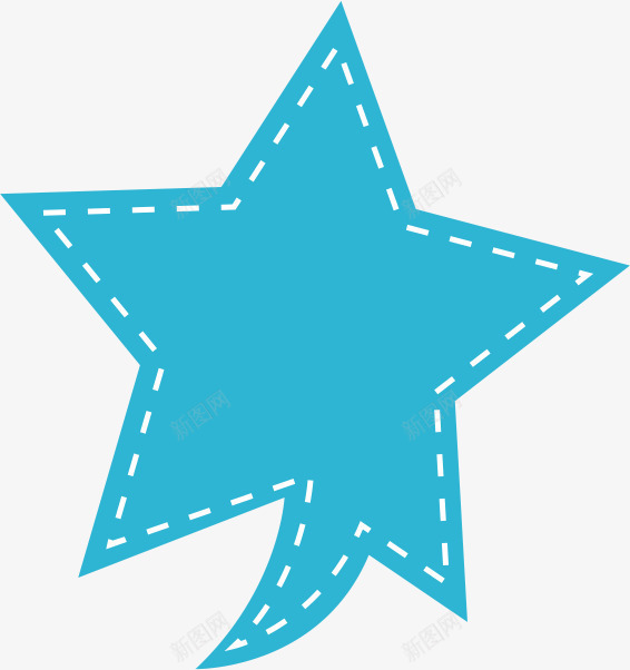 星星对话框矢量图ai免抠素材_88icon https://88icon.com AI 卡通 对话框 手绘 星星 涂鸦 线条 蓝色 矢量图