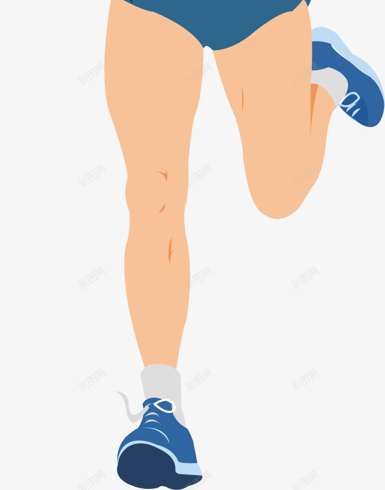 跑步运动矢量图ai免抠素材_88icon https://88icon.com 晨跑 男士 运动员 锻炼 矢量图