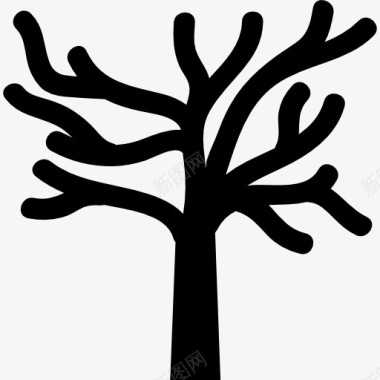 赤裸的树枝图标图标