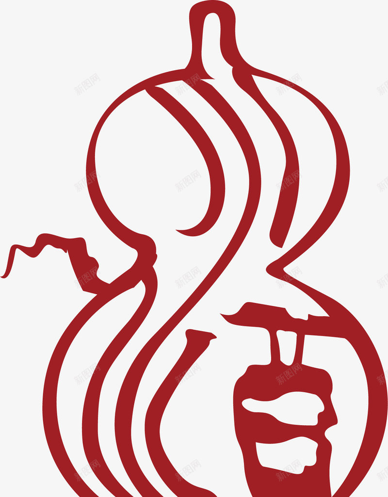 葫芦中国风式红章矢量图ai免抠素材_88icon https://88icon.com 中国红章 中国风式红章 中国风红章 印章 古代红章 形状 珍藏红章 红章 矢量图