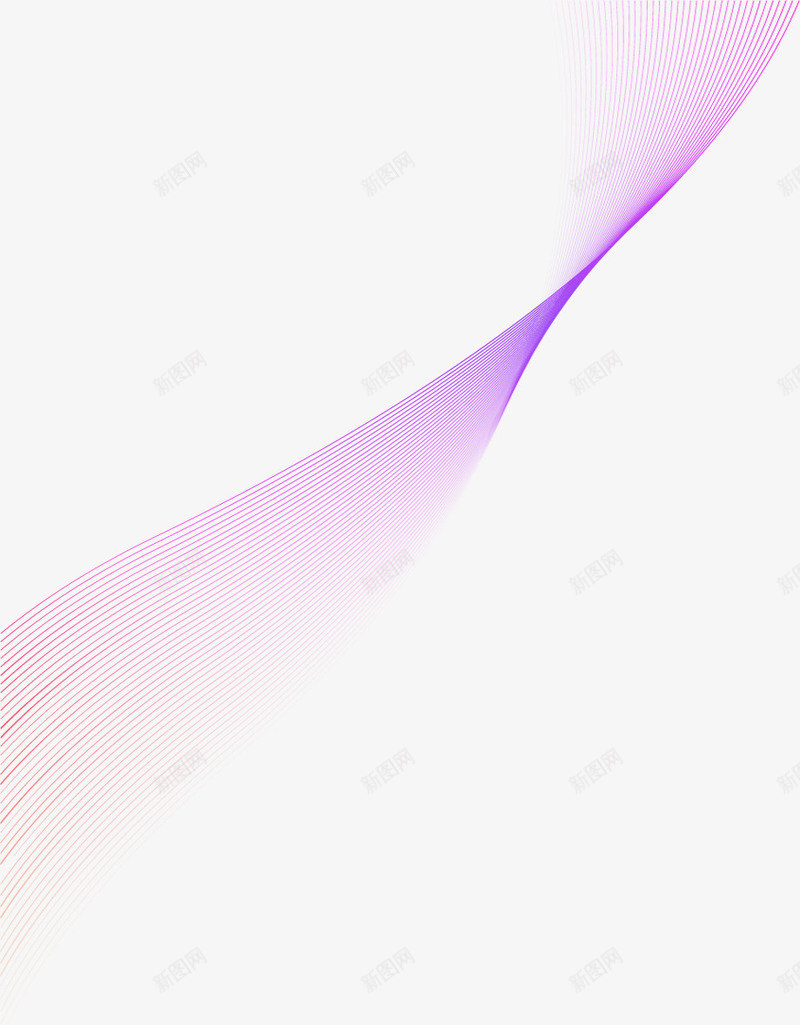 紫色唯美半透明线条飘带png免抠素材_88icon https://88icon.com 免扣png 电商 紫色 织带 装饰图案 飘带