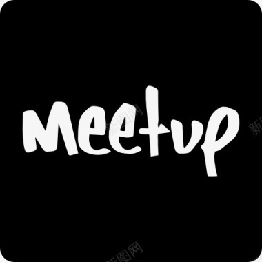 社会网络Meetup网站标志图标图标