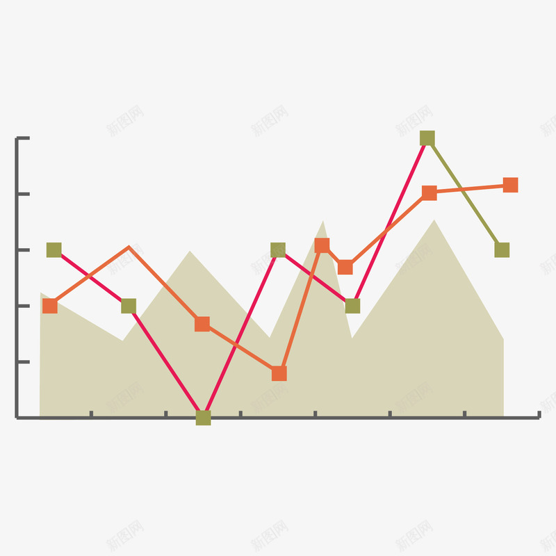 灰色折线数据png免抠素材_88icon https://88icon.com 刻度 折线 数据 灰色 点线 行情 走势 趋势