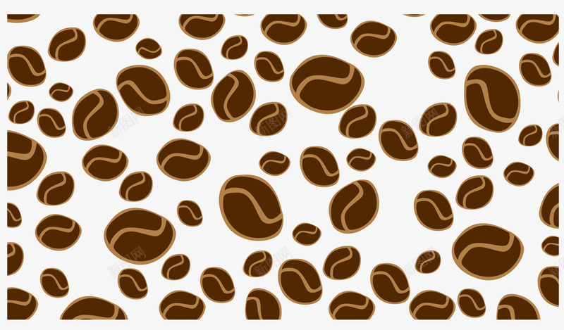 咖啡豆背景底纹矢量图ai免抠素材_88icon https://88icon.com 咖啡 咖啡豆 咖啡豆底纹 矢量咖啡豆背景 矢量背景 矢量图