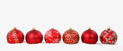圣诞节红色圆球素材