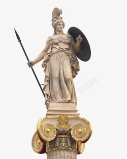 希腊女神雅典娜雕塑高清图片