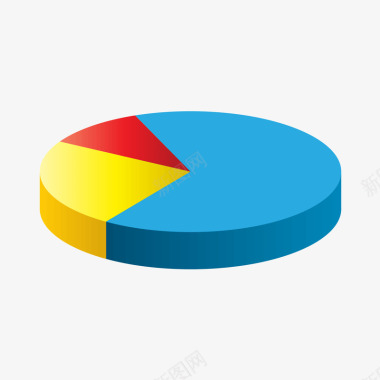 彩色饼状图图标图标