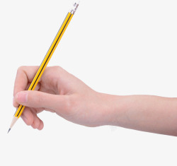 手拿铅笔写字图一只手拿笔高清图片