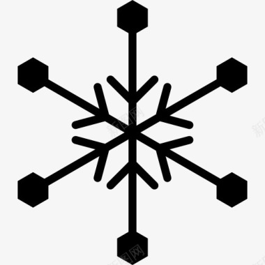 冰雹的冬天Snowflake图标图标