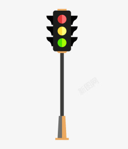 矢量路灯红绿灯路标高清图片