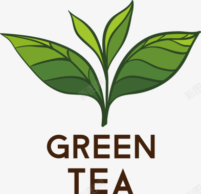 漂浮logo茶叶中国风茶叶矢量图图标图标