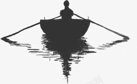 黑色划船的背影剪影png免抠素材_88icon https://88icon.com 划船 剪影 背影 黑色