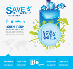保护水资源环境保护数据化素材