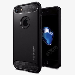 黑色皮革iphone7手机壳素材