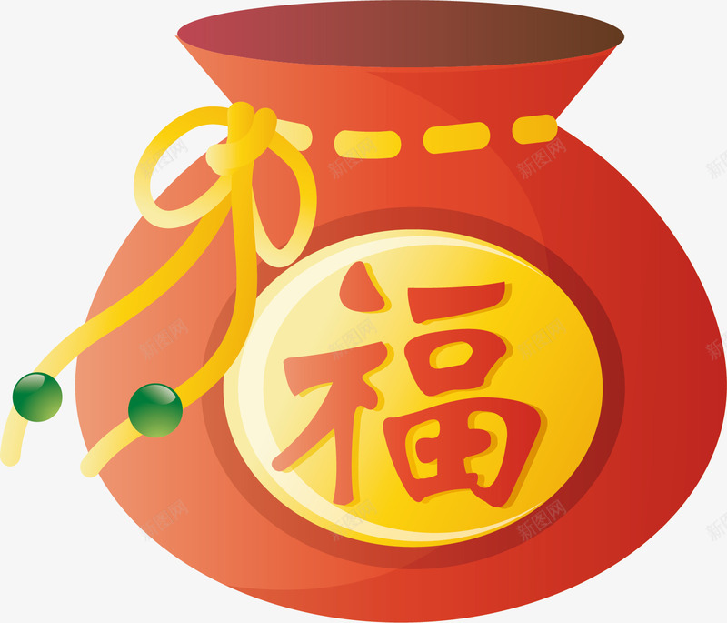 福袋png免抠素材_88icon https://88icon.com png 喜庆 矢量素材 福 袋子