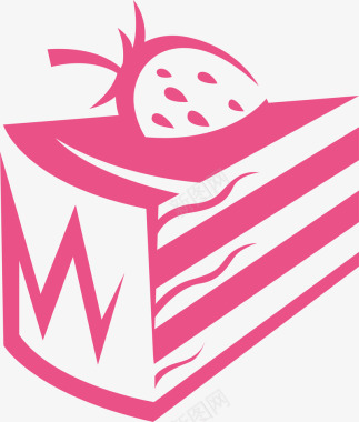 logo手绘的沙河特色蛋糕矢量图图标图标