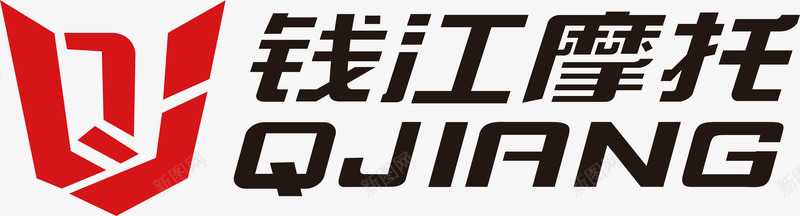 钱江摩托logo矢量图图标图标