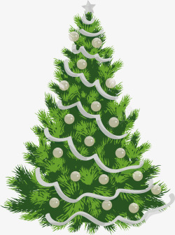 绿色冬季圣诞树素材