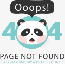 卡通404页面报错插画矢量图素材