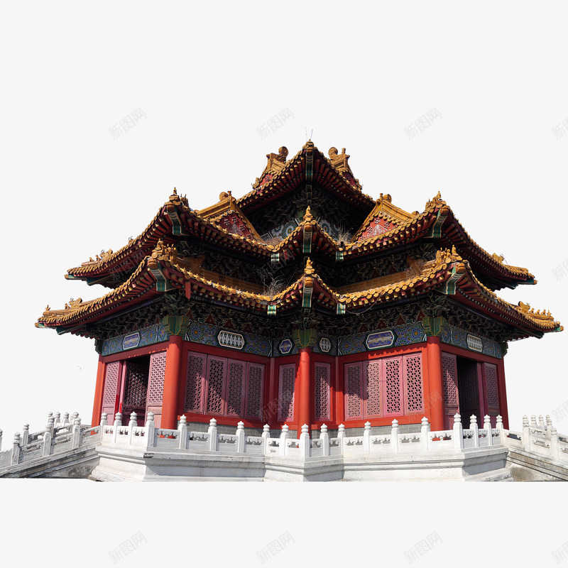 角楼png免抠素材_88icon https://88icon.com 中国风元素 企业文化 复古建筑物 宫殿 白兰玉栏杆 角楼图片