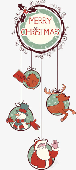 圣诞树标签圣诞节标签装饰高清图片