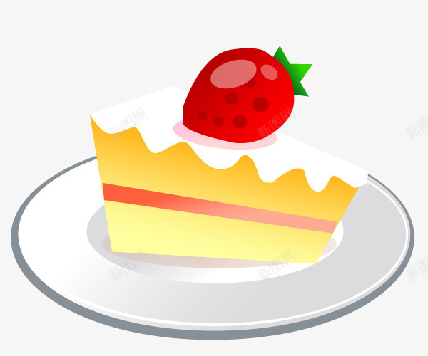 草莓水果蛋糕png免抠素材_88icon https://88icon.com 创意 手绘 水果 甜品 蛋糕 食物