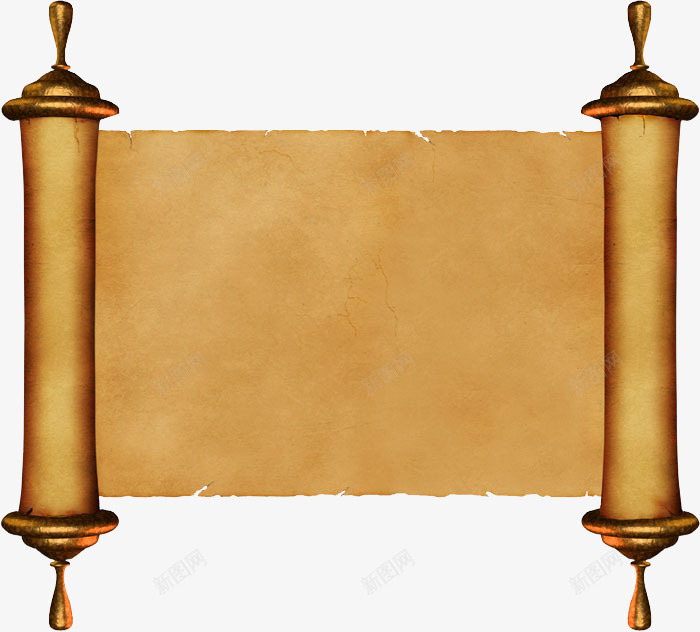黄色卷轴手绘复古背景png免抠素材_88icon https://88icon.com 卷轴 复古 背景 黄色