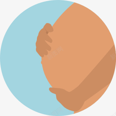 女性生殖皿妊娠图标图标