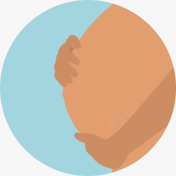 女性生殖皿妊娠图标高清图片