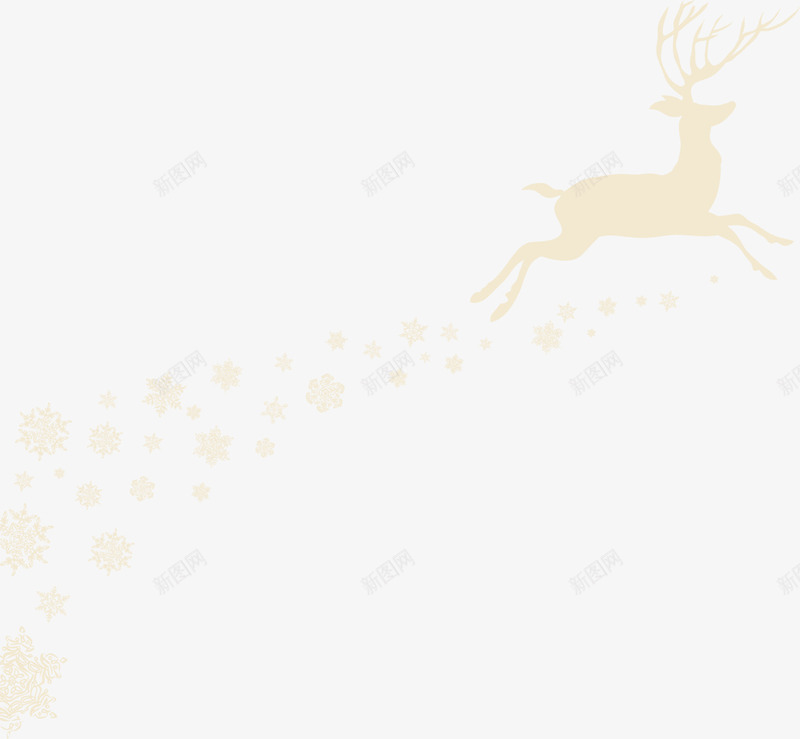 黄色卡通麋鹿png免抠素材_88icon https://88icon.com 卡通麋鹿 圣诞节 清新小鹿 装饰图案 雪花 黄色麋鹿