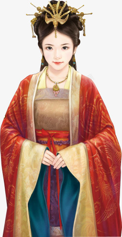 红衣服美女红衣服端庄美女高清图片