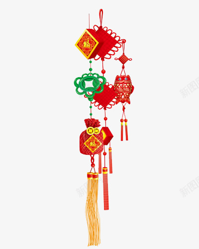 中国结荷包png免抠素材_88icon https://88icon.com 中国结 吉祥 心愿 荷包