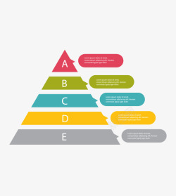 金字塔分类矢量图素材