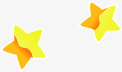 黄色星星迎圣诞元旦素材