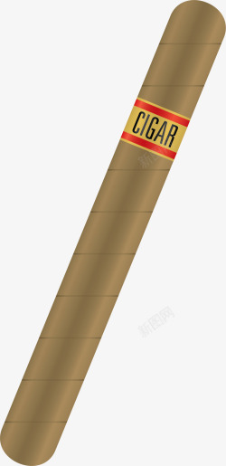高档贴图古巴雪茄矢量图素材