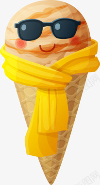 冷饮卡通冰激凌美味的冰淇淋美食图标图标